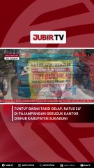 Tuntut Basmi Taksi Gelap, Ratus Elf di Pajampangan Geruduk Kantor Dishub Kabupaten Sukabumi