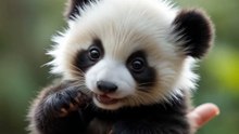 Cute panda entertainment video