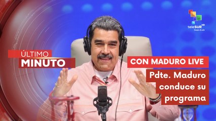 Pdte. Nicolás Maduro conduce su programa Con Maduro live de repente