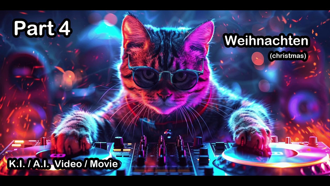 AI Cat to Christmas Funny Cats Movie A.I. / K.I. Part 4