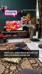 Cuti sekolah ni memang penuh aktiviti anak-anak dengan ayah!
