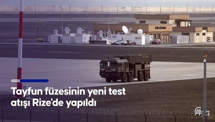 Tayfun füzesinin yeni test atışı Rize'de yapıldı