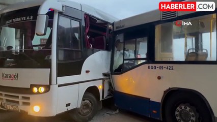 EGO Otobüsü ile Servis Aracının Çarpışması: Yaralılar Var