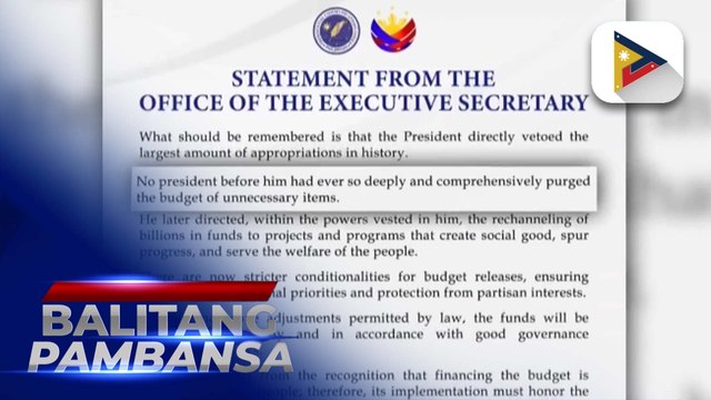 Malacañang, muling binigyang-diin ang adhikain na gamitin nang tama at maayos ang pera ng taumbayan;