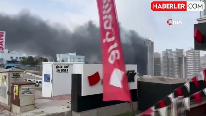 Ankara'da İnşaat Alanında Yangın Çıktı
