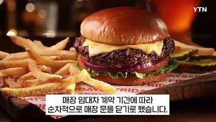 TGI 프라이데이스 국내서 사라진다...내달 모두 '폐점' [지금이뉴스] / YTN