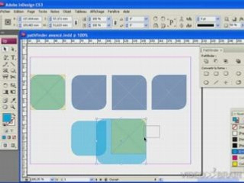 Adobe InDesign CS3 : l'outil Pathfinder - Vidéo Dailymotion