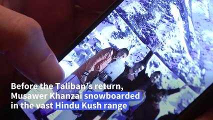 Afghan exiles find snowboarding freedom in France