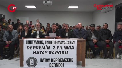 Hatay Depremzede Derneği’nden 2. yıl raporu