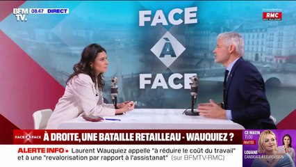 "C'est une excellente nouvelle pour nous": Laurent Wauquiez réagit à la popularité du ministre de l'Intérieur Bruno Retailleau