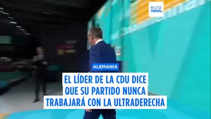 El líder de la CDU asegura que su partido "nunca" trabajará con la extrema derecha
