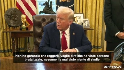 Trump: non ho garanzie che la pace a Gaza regger?