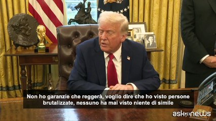 Trump: non ho garanzie che la pace a Gaza reggerà