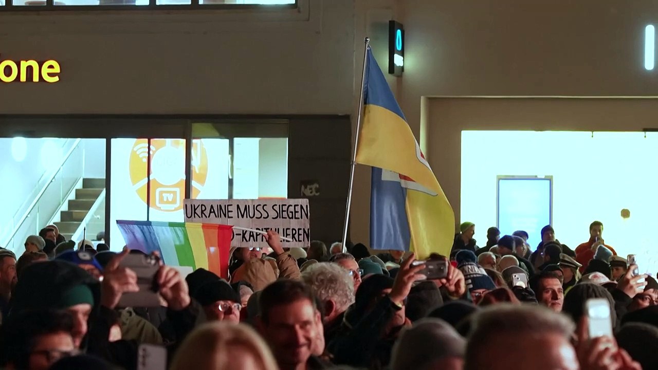 Mäßiger Andrang bei BSW-Wahlkampfauftakt in München