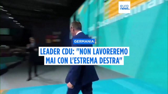 Germania, leader Cdu Friedrich Merz: Non lavoreremo mai con l'estrema destra di AfD