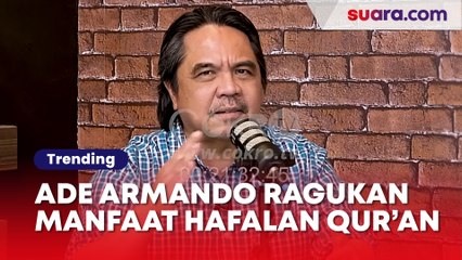 Ade Armando Pertanyakan Manfaat Hafalan Al-Quran, Pendapatnya Bikin Geger Tuai Kontroversi Lagi