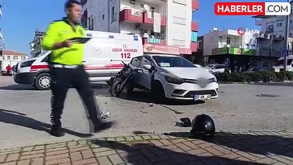 Antalya'da U Dönüşü Kazası: Motosiklet Sürücüsü Yaralandı