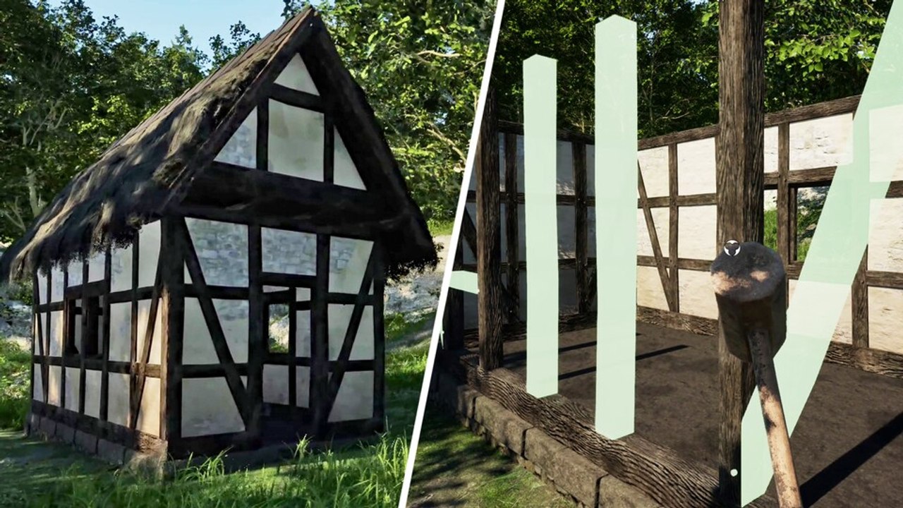 In Medieval Frontiers bauen wir ein Haus - Schritt für Schritt