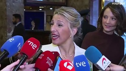 Yolanda Díaz habla de día histórico para España