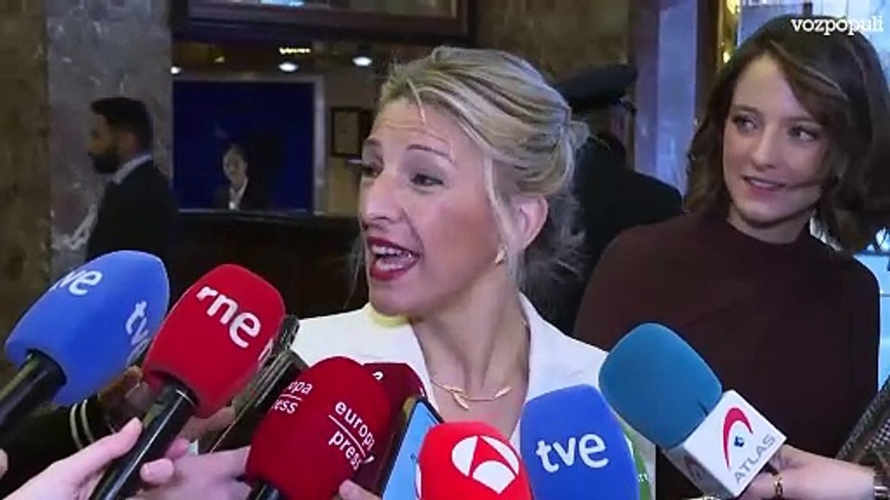 Yolanda Díaz habla de día histórico para España