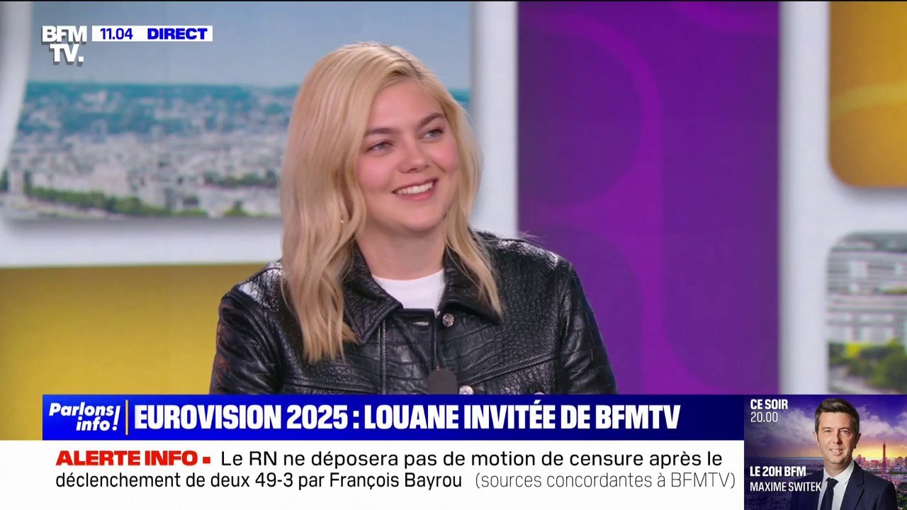 "Une remise en jeu de ma carrière": Louane confie ses craintes par rapport à sa participation à l'Eurovision 2025