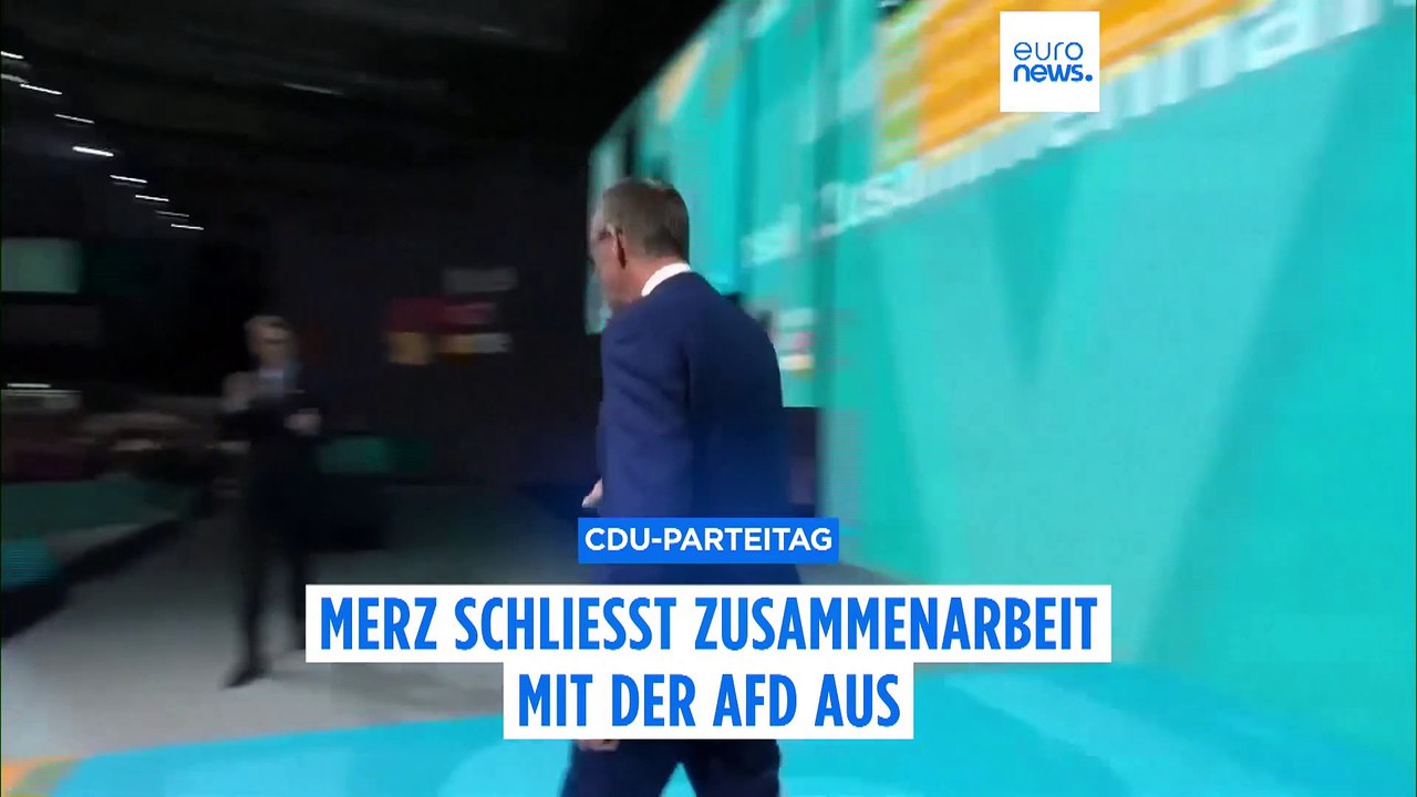 CDU-Chef Merz schließt Zusammenarbeit mit der AfD aus