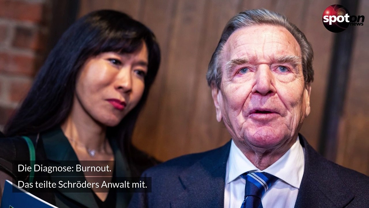 Burnout! Altkanzler Gerhard Schröder in Klinik