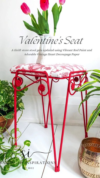 Vintage Hearts Valentine Seat