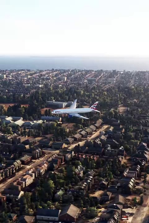 Moment Landing British Airways Boeing 777 #shorts