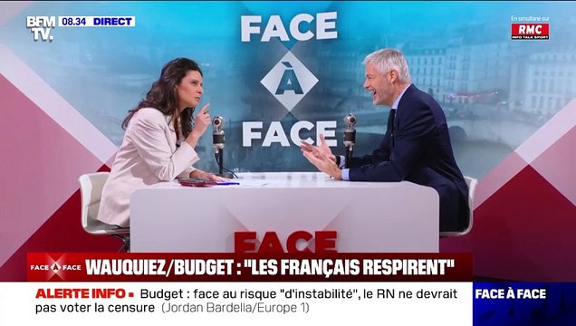 Apolline de Malherbe surprise par le lapsus d'un invité dans son Face à face sur BFMTV et RMC.