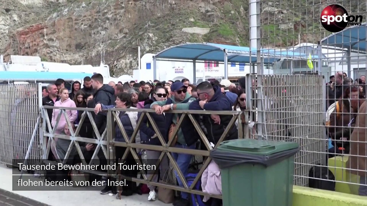 Über 200 Erdbeben: Tausende Menschen fliehen von Santorini