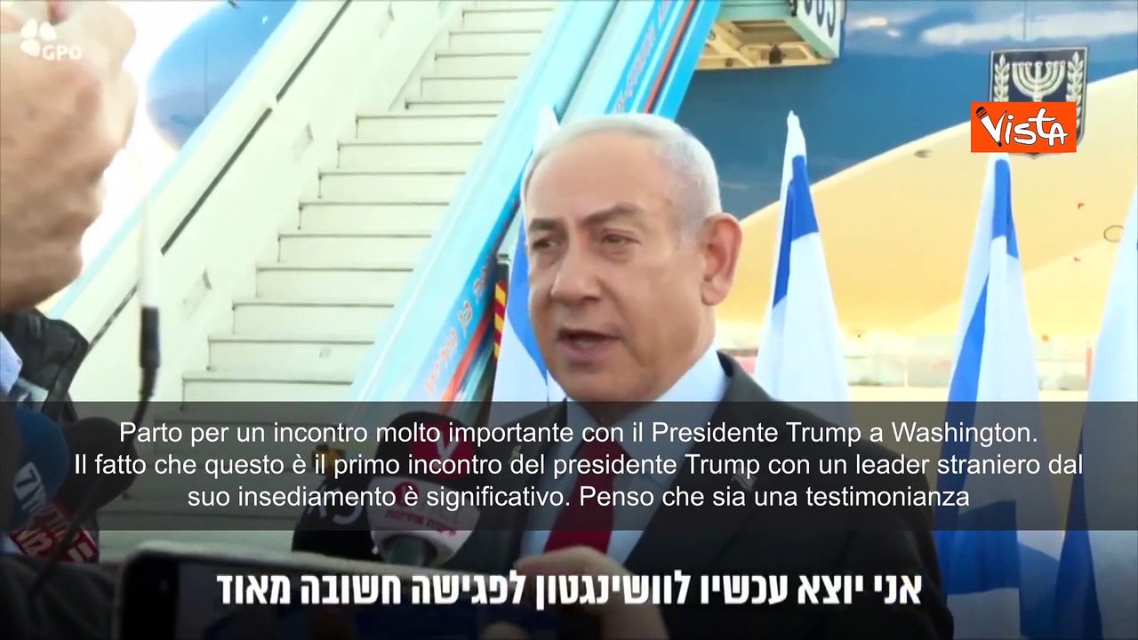 Netanyahu negli Usa per incontrare Trump: "Affronteremo questioni importanti"