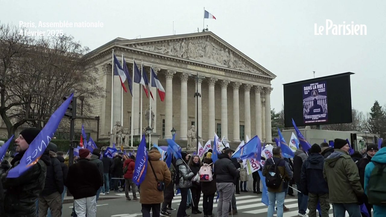 Manifestation du syndicat Alliance pour défendre les moyens de la police