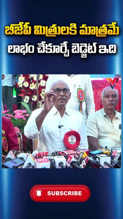 బీజేపీ మిత్రులకి మాత్రమే లాభం చేకూర్చే బడ్జెట్ ఇది | Vayunews