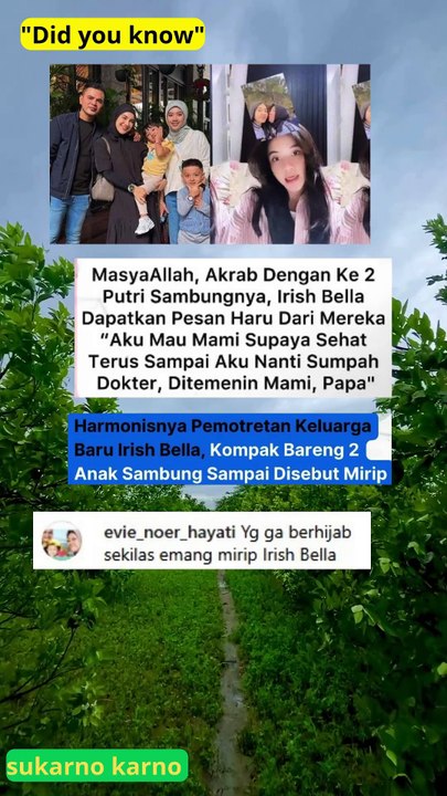 akrab banget sama anak sambung  Iris Bela ya