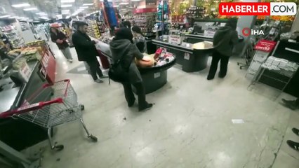 İşten çıkarılan genç kadın, marketi birbirine kattı: Hadi döv beni