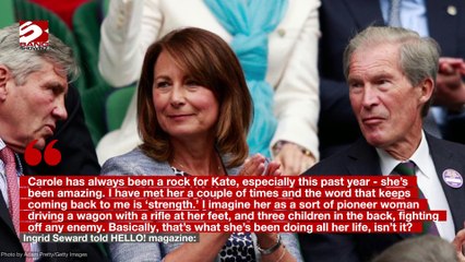 Carole Middleton has been "a rock" for Catherine, Princess of Wales