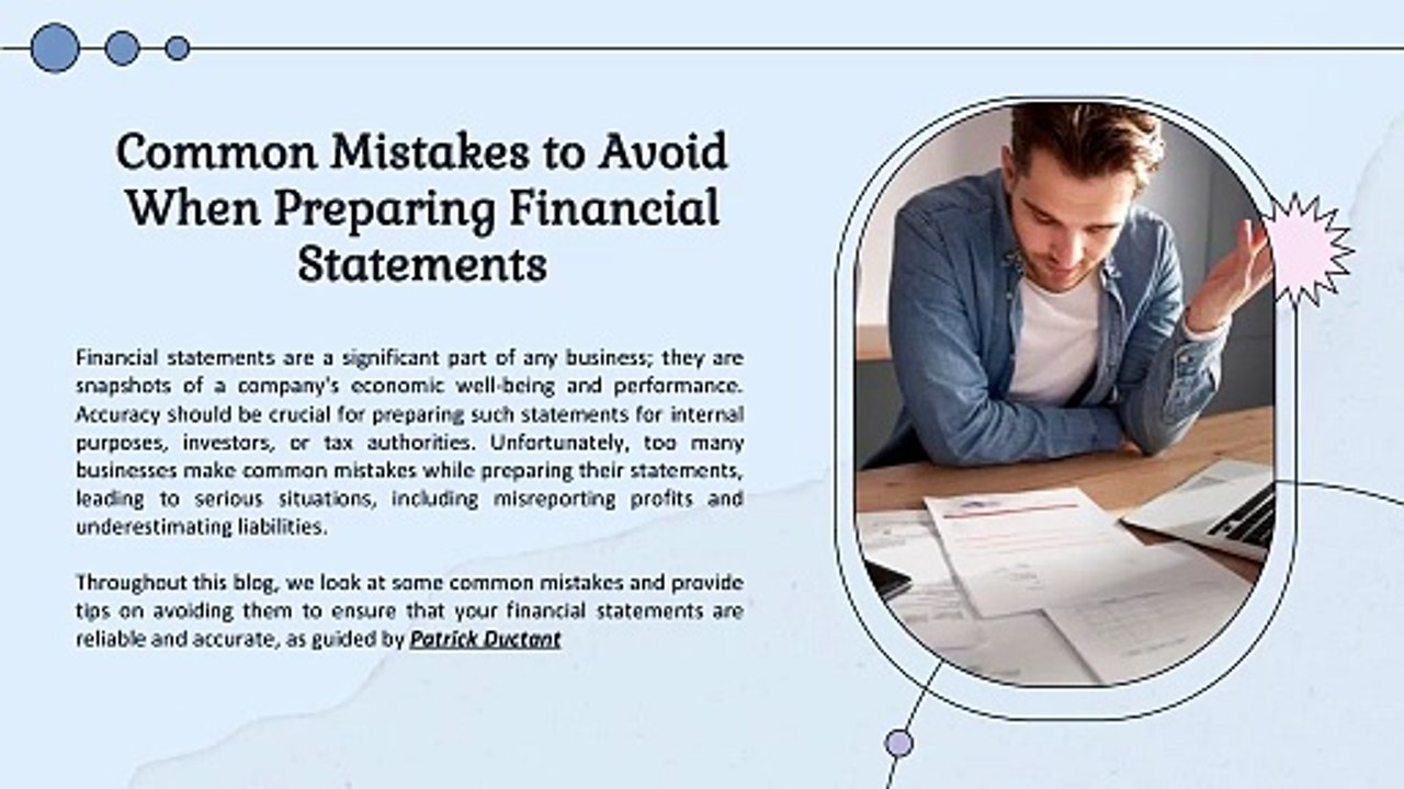 Common Mistakes to Avoid When Preparing Financial Statements