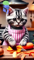 Funny cat cooking videos training videos