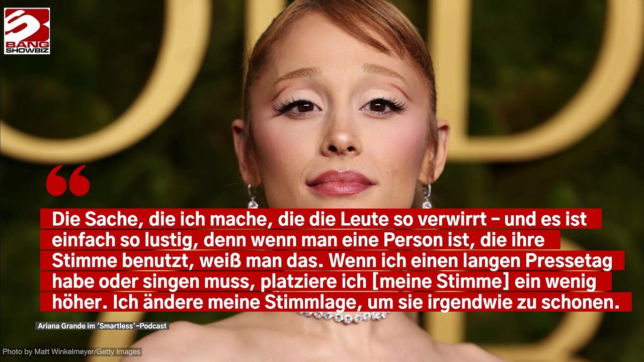 Nach Kritik an hoher Sprechstimme: Ariana Grande steht zu ihrem Stimmwechsel