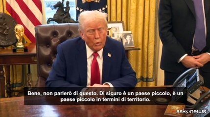 Trump: l'annessione della Cisgiordania? Israele ? piccolo
