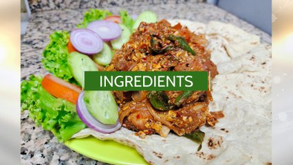 Delicious Chicken Palandi with Roti