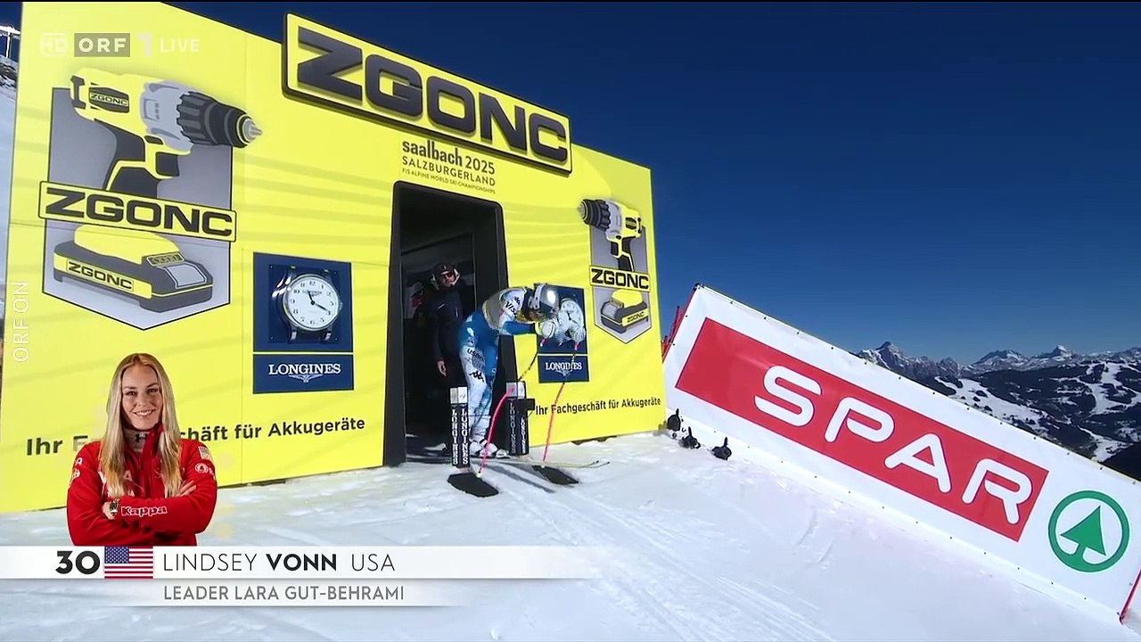 Lindsey Vonn - Saalbach Ski WM 1st DH Training