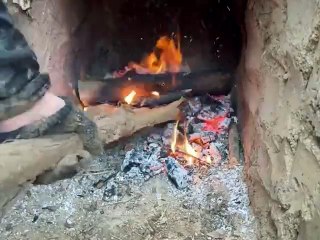 Building a Secret Cave Shelter in the Wilderness – Warm & Cozy Survival Hideout 🏕️🔥