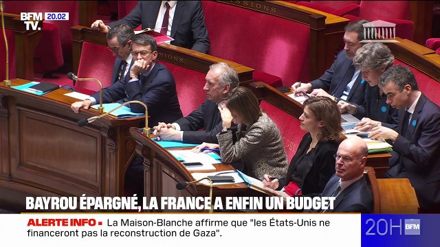 Assemblée nationale: François Bayrou échappe à la censure et la France se trouve un budget