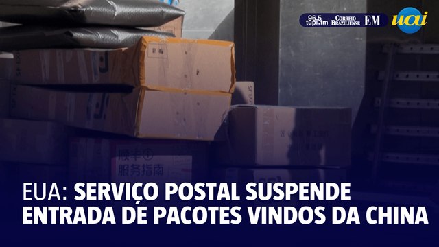 Serviço Postal dos EUA suspende entrada de pacotes procedentes da China