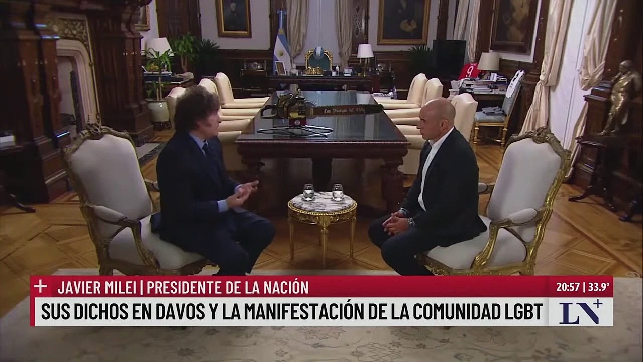 Javier Milei: "Hoy el feminismo radical es hombres contra mujeres."