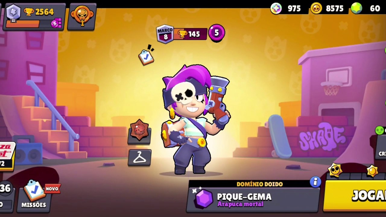 Pique - Gema Arapuca Mortal, com a Personagem Penny # EP 01,Brawl Stars,Gameplay.