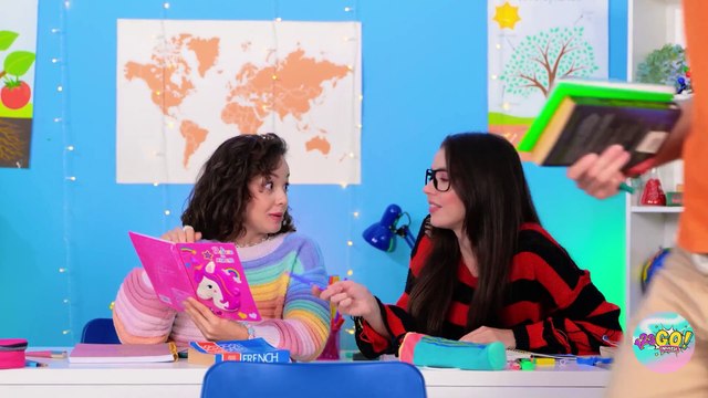 FUN AND GENIUS SCHOOL SUPPLY FROM CARDBOARD🌈📦 Hacks by 123GO! UNIVERSE