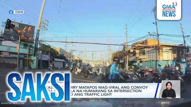 Angkas, nag-sorry matapos mag-viral ang convoy ng mga rider nila na humarang sa intersection habang naka-go ang traffic light | Saksi